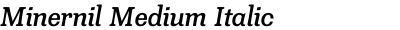 Minernil Medium Italic